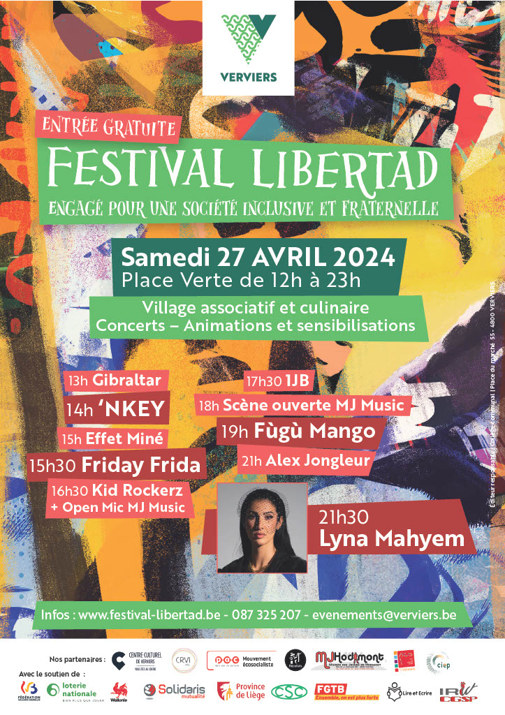 affiche du festival libertad à verviers 2024